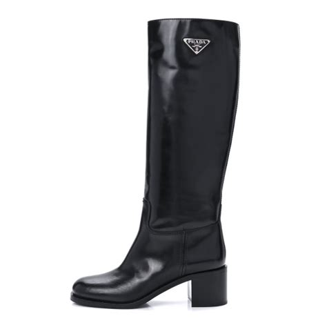 prada logo riding boots|Luxury Boots for Women .